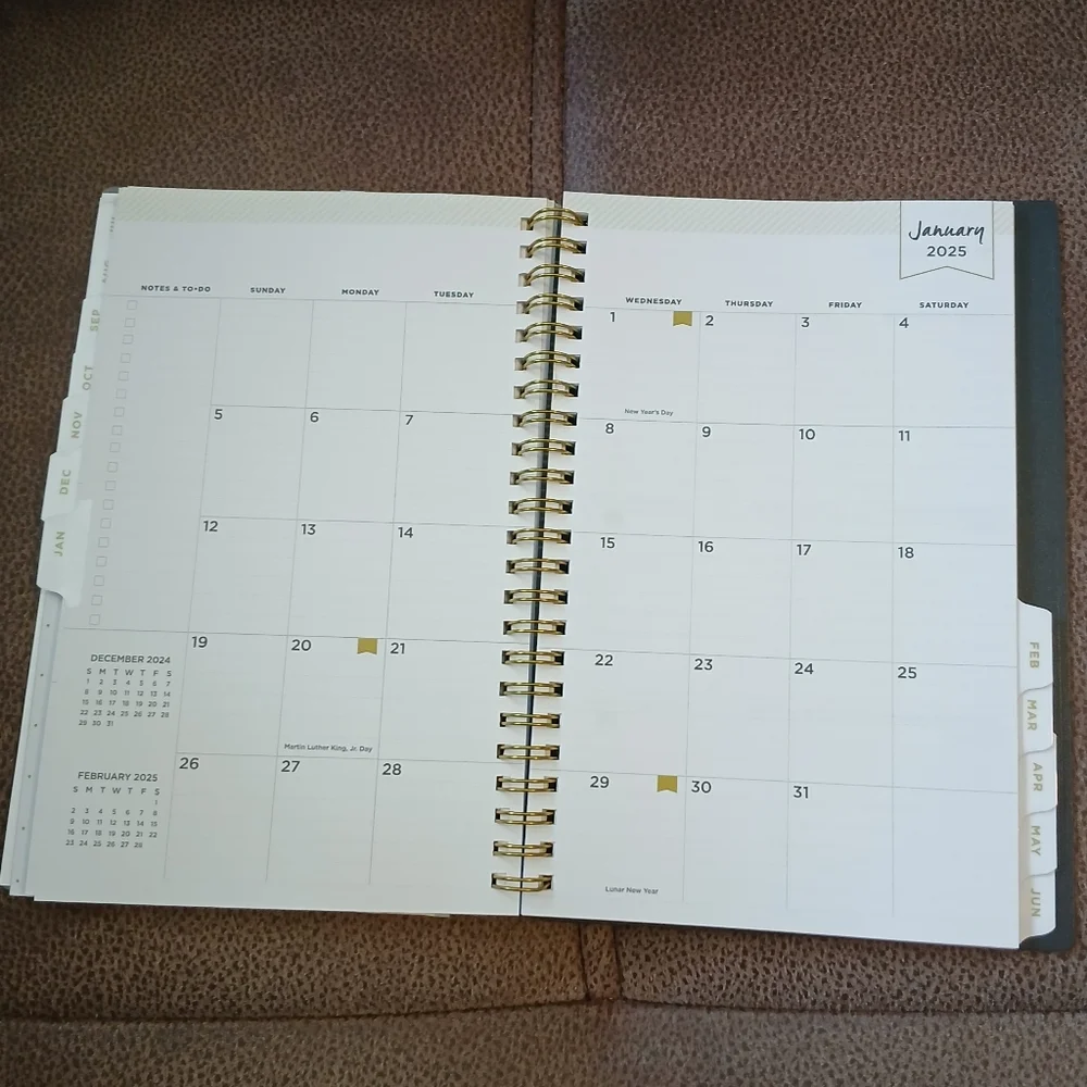 Day Designer tabbed planner 2024 to 2025
